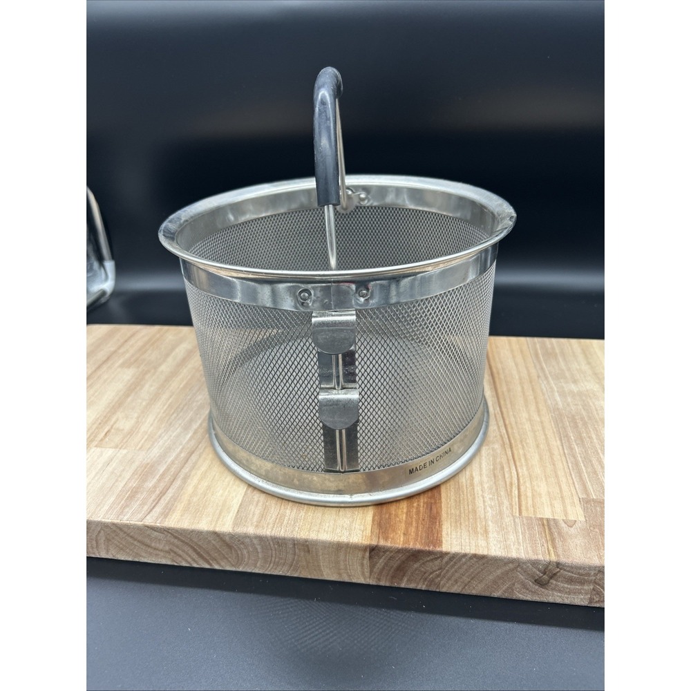 Cook's Essentials Mesh Pasta Frying Strainer Multi-Use Basket - Picture 6 of 9